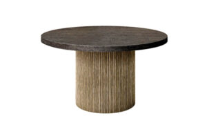 Hampton Round Dining Table Base with Pompano Top